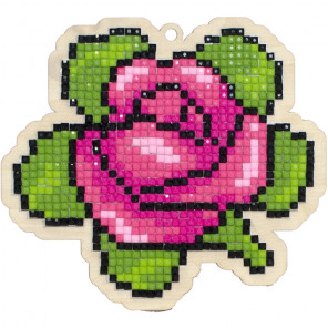  Ароматная роза Алмазная мозаика подвеска Гранни Wood W0172
