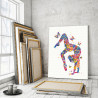 Пример в интерьере Гимнастка и бабочки 75х100 см Раскраска картина по номерам на холсте с неоновыми красками AAAA-RS123-75x100