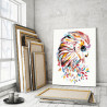  Сова цветная 60х80 см Раскраска картина по номерам на холсте с неоновыми красками AAAA-RS132-60x80