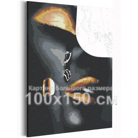  Девушка и слеза 100х150 см Раскраска картина по номерам на холсте с металлической краской AAAA-RS040-100x150