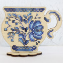 Время пить чай Набор для вышивания на деревянной основе МП Студия