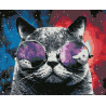  Космический кот Раскраска картина по номерам на холсте U8012