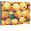 Персики 75х100 см Раскраска картина по номерам на холсте
