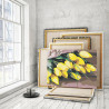 Пример работы Жёлтые тюльпаны 75х100 см Раскраска картина по номерам на холсте AAAA-RS142-75x100
