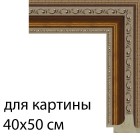 Для картины 40х50 см Охра с декоративными завитками Рамка для картины на холсте N168