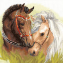 Пара лошадей Набор для вышивания Риолис
