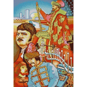  Иван Васильевич Ткань с нанесенным рисунком Конек 1292