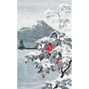  Зимний пейзаж с рябиной Набор для вышивания Овен 1398
