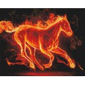 Огненная лошадь Алмазная вышивка (мозаика) Sddi Anya