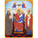 Икона Божией Матери Экономисса Канва с рисунком для вышивки бисером Каролинка