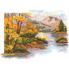  Осенний закат в горах Набор для вышивания Матренин Посад 6017 СК