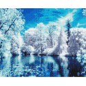 Зимний лес Алмазная вышивка (мозаика) Sddi Anya