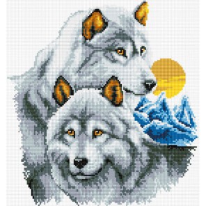 Северные волки Алмазная вышивка (мозаика) Sddi Anya