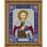 Вариант оформления в рамке Св. Блгв. князь Александр Невский Набор для вышивания бисером Паутинка Б-736
