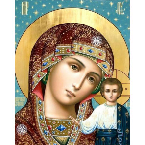  Икона Казанская Пресвятая БогородицаРаскраска картина по номерам на холсте MG2426