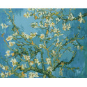 Цветущие ветки миндаля Ван Гог Раскраска картина по номерам на холсте Color Kit