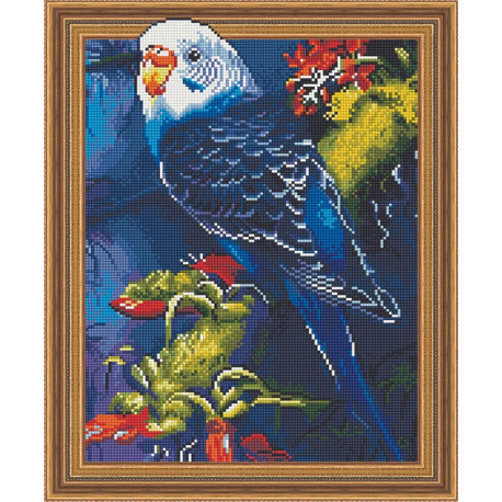  Волнистый попугайчик Алмазная вышивка мозаика Color kit TSGJ1017