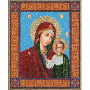  Икона Божей Матери Казанская Набор для вышивания бисером Золотое Руно РТ-033