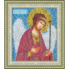 Вариант оформления в рамке Икона Ангел Хранитель Набор для вышивания бисером Золотое Руно РТ-034