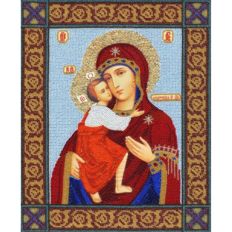  Икона Божией Матери Феодоровская Набор для вышивания бисером Золотое Руно РТ-102