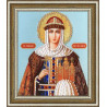 Вариант оформления в рамке Икона Святой Равноапостольной Княгини Ольги Набор для вышивания бисером Золотое Руно РТ-127