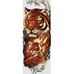 Тигр с тигренком Алмазная вышивка (мозаика) Sddi Anya