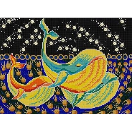  Три кита Ткань с рисунком для вышивки бисером Конек 1331