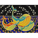 Три кита Ткань с рисунком для вышивки бисером Конек