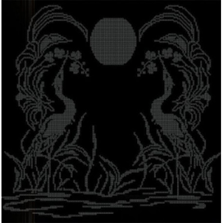  Закат Ткань с рисунком для вышивки бисером Божья коровка 0131
