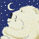 Большая медведица Ткань с рисунком для вышивки бисером Божья коровка