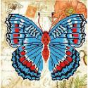 Бабочка 2 Ткань с рисунком для вышивки бисером Божья коровка