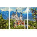 Замок Нойшванштайн Триптих картина по номерам Schipper (Германия)
