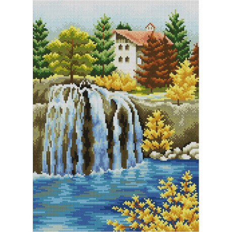 Водопад Алмазная вышивка (мозаика) Sddi Anya