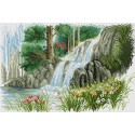 Водопад в Карелии Алмазная вышивка (мозаика) Sddi Anya