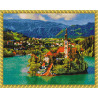  Словения. Озеро Блед Алмазная вышивка мозаика с нанесенной рамкой Molly KM0908
