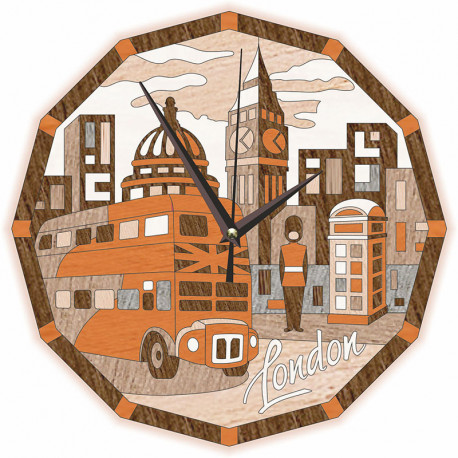  Часы Лондонские зарисовки Набор для творчества Котеин KD0215