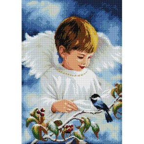 Ангелочек и птичка Алмазная вышивка (мозаика) Sddi Anya