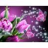  Розовые тюльпаны Алмазная частичная вышивка (мозаика) Molly KM0927
