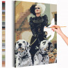  Круэлла и далматинцы / Cruella Раскраска картина по номерам на холсте AAAA-RS304