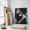 Пример картины в интерьере Bangtan Boys / BTS Корейская K-POP группа 100х125 см Раскраска картина по номерам на холсте AAAA-RS3