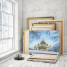 Пример в интерьере Исаакиевский собор зима / Санкт-Петербург 80х100 см Раскраска картина по номерам на холсте AAAA-RS248-80x100