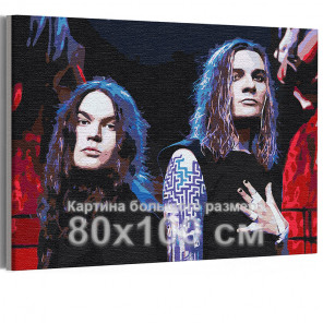  Нико Вильхельм и Йоэль Хокка / Blind Channel 80х100 см Раскраска картина по номерам на холсте с неоновой краской AAAA-RS358-80x