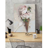  Розы мороженое / Цветы Раскраска картина по номерам на холсте AAAA-RS227