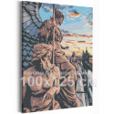 Канал Грибоедова / Каменные стражи 100х125 см Санкт-Петербурга Раскраска картина по номерам на холсте