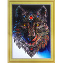 Волчица Алмазная мозаика фигурными стразами Color Kit
