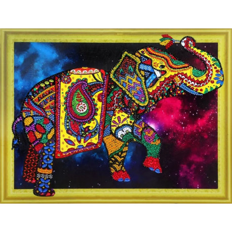  Созвездие слона Алмазная картина фигурными стразами Color Kit FM012