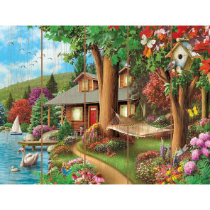  Сказочный домик Картина по номерам на дереве Molly KD0744
