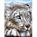 Снежный леопард Картина по номерам Molly