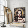 Пример в интерьере Елена Дневники вампира 80х100 см Раскраска картина по номерам на холсте с металлической краской AAAA-RS368-8