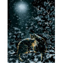 Любовь под снегом Раскраска картина по номерам на холсте Белоснежка